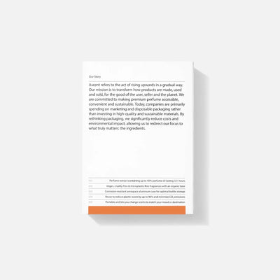 Ascent - Verpakking & Navulling parfum | Oranje