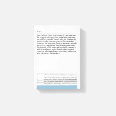 Ascent - Verpakking + parfum navullingl | Blauw