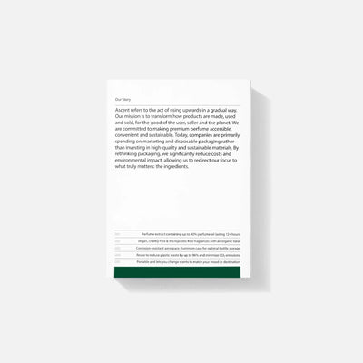 Ascent - Verpakking + parfum navullingl | Green