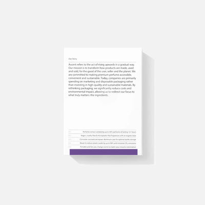 Ascent - Verpakking + parfum navullingl | Blauw