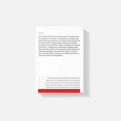 Ascent - Verpakking + parfum navullingl | Blauw