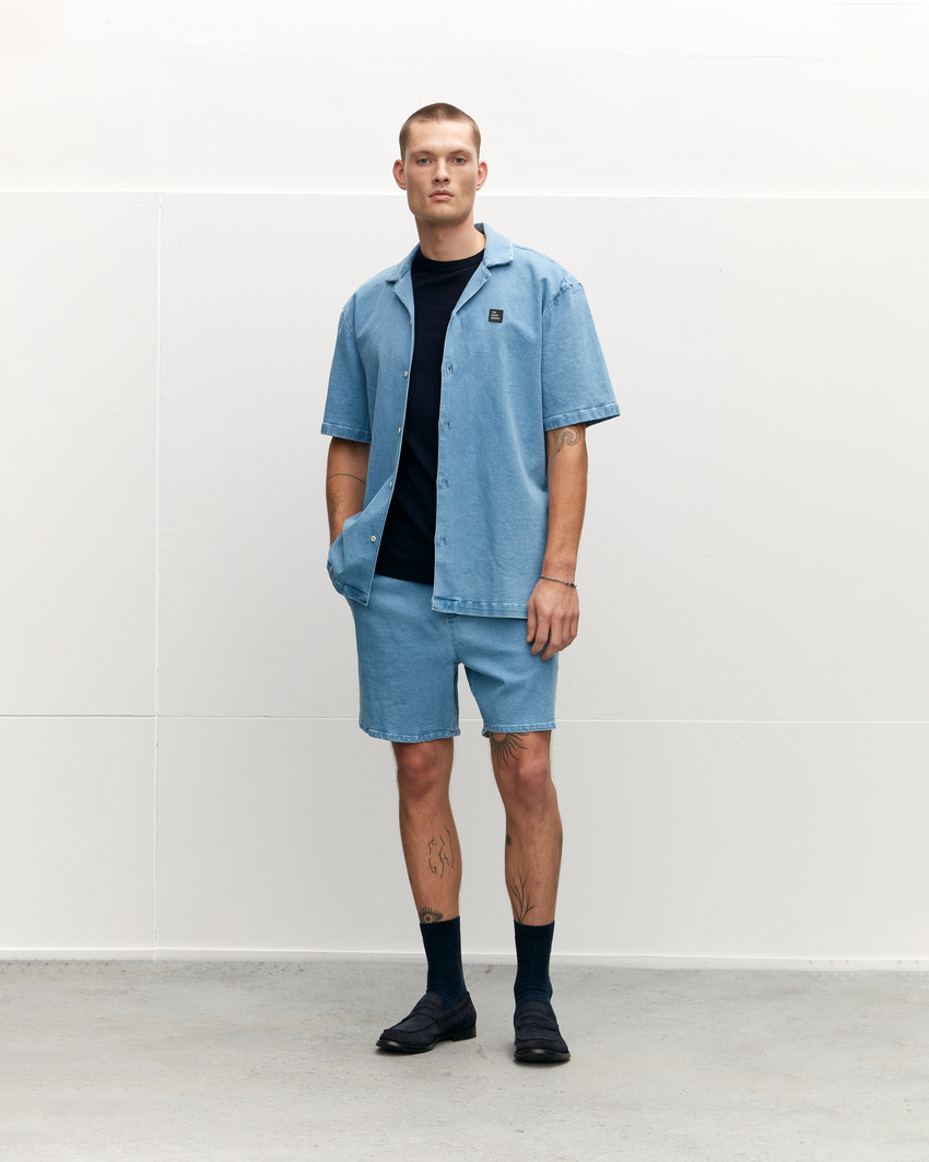 Denim Short Sleeved Shirt