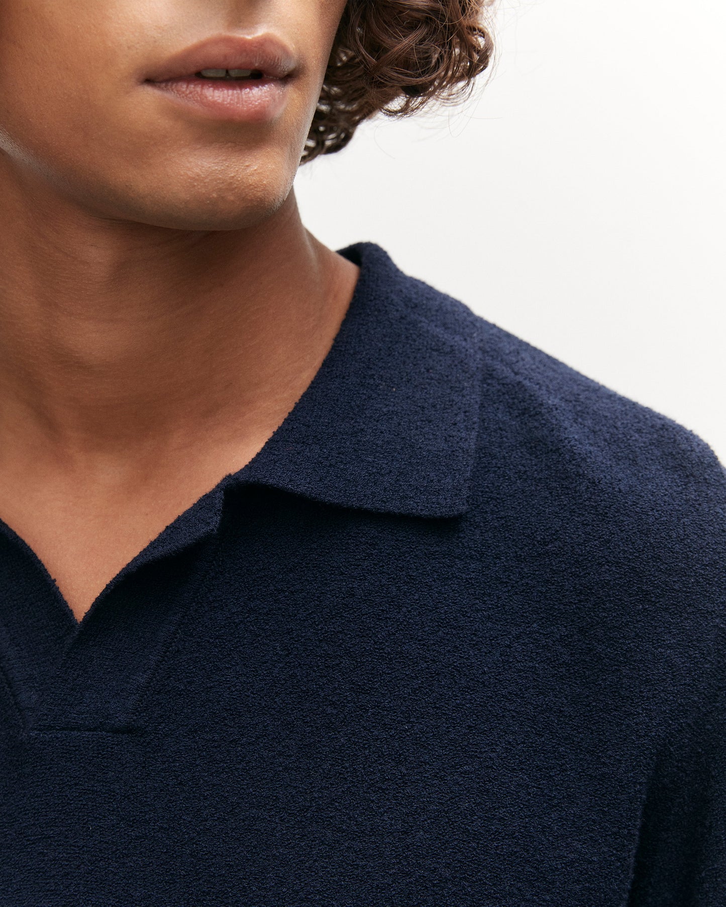 Boucle Knit Polo
