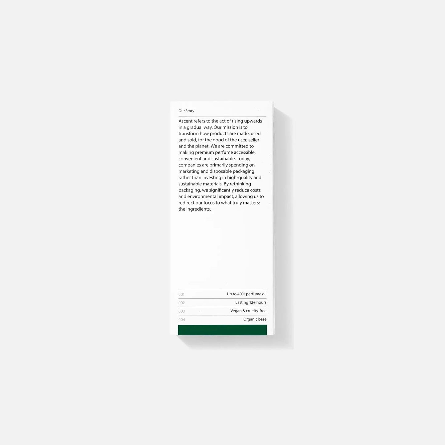 Ascent - Verpakking + parfum navullingl | Green