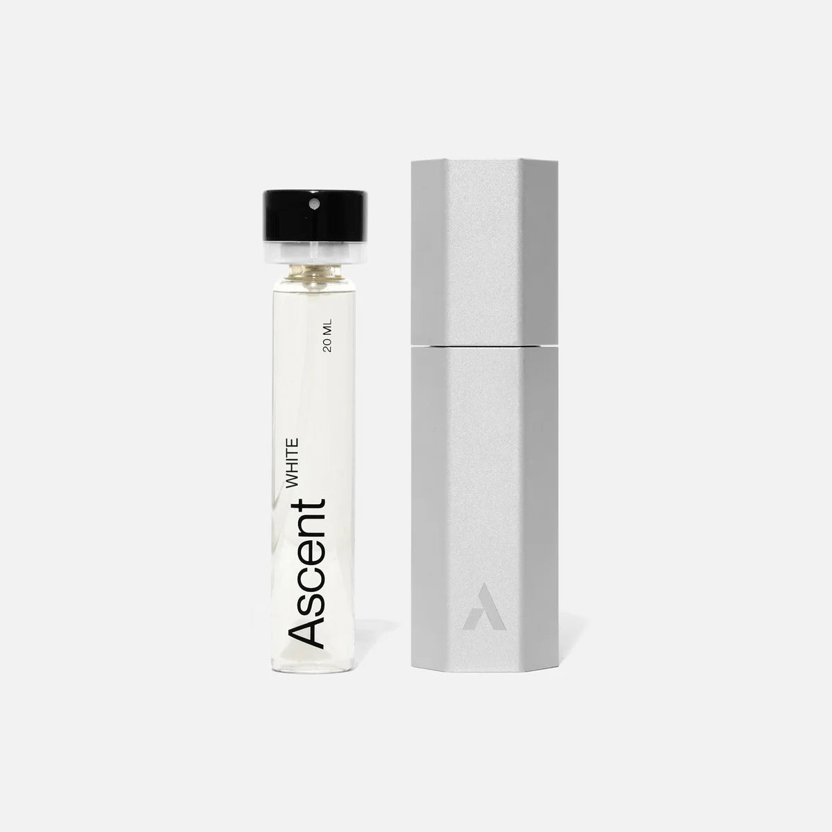 Ascent - Silver Case & Parfum Refill | white