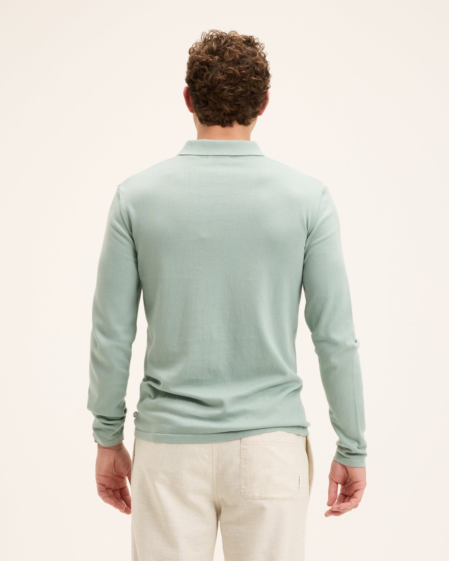 Kai Italian Knitted Long-Sleeve Polo