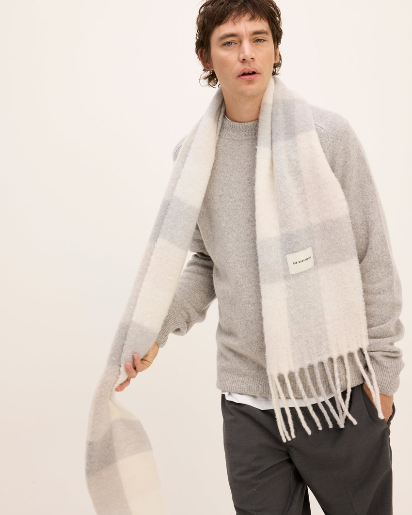 Wool Check Scarf