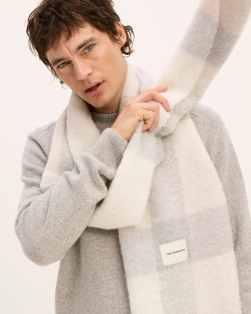 Wool Check Scarf