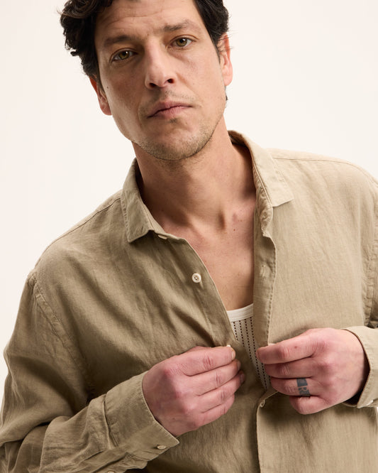 Soho Linen Garment Dye Shirt