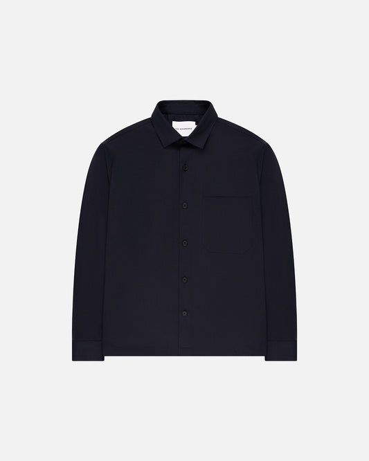 Simon Cool Wool Button-Up Shirt