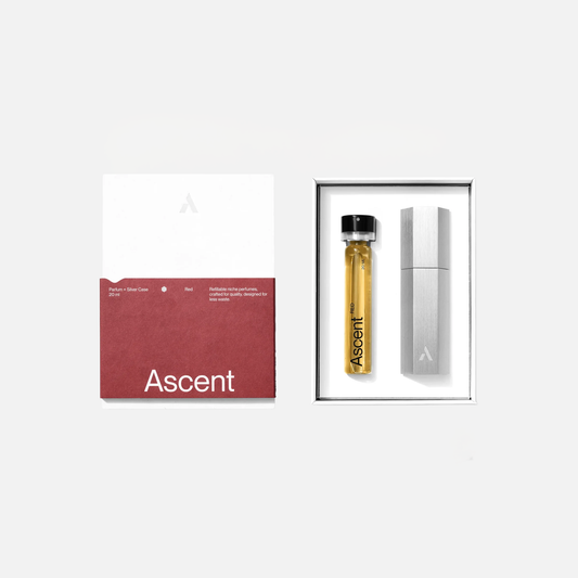 Ascent - Silver Case & Parfum Refill | Red