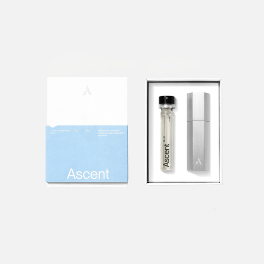 Ascent - Silver Case & Parfum Refill | Blue