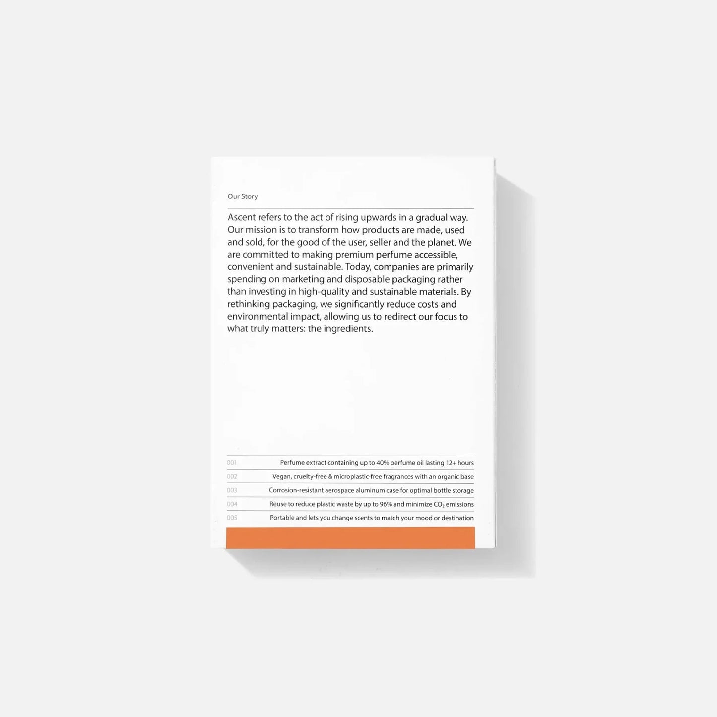 Ascent - Verpakking & Navulling parfum | Oranje