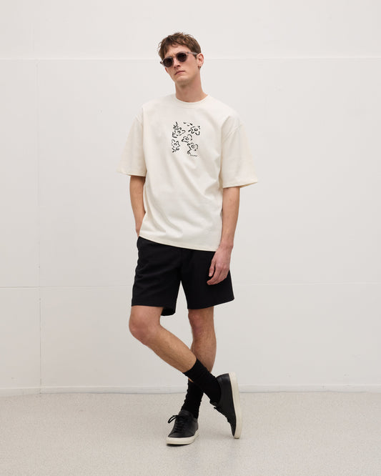 Relaxed fit Embroidered Tee