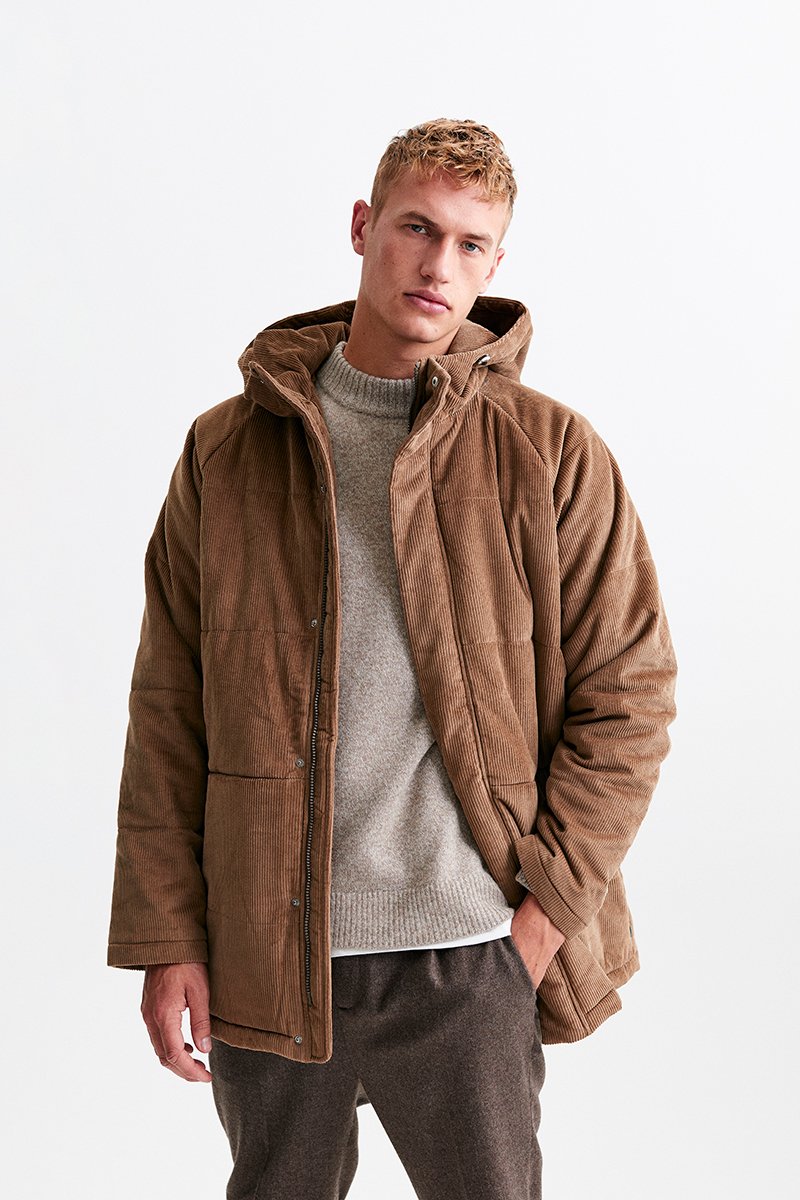 Puffer corduroy deals jacket