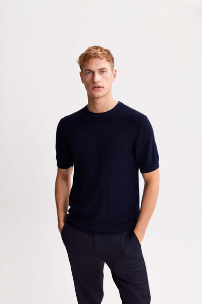 boucle knit T-shirt