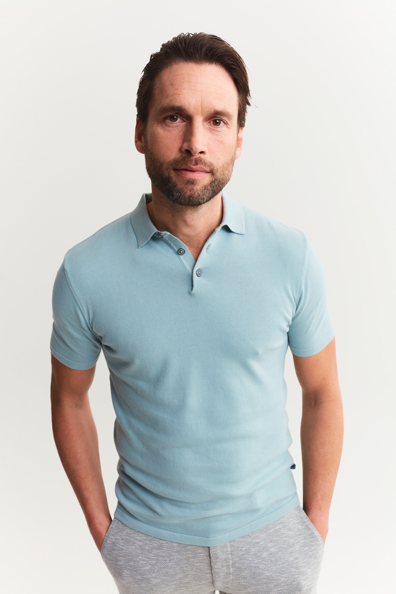 Slim Fit Knitted Polo 